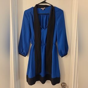 Juicy Couture Elegant Blue and Black Blouse